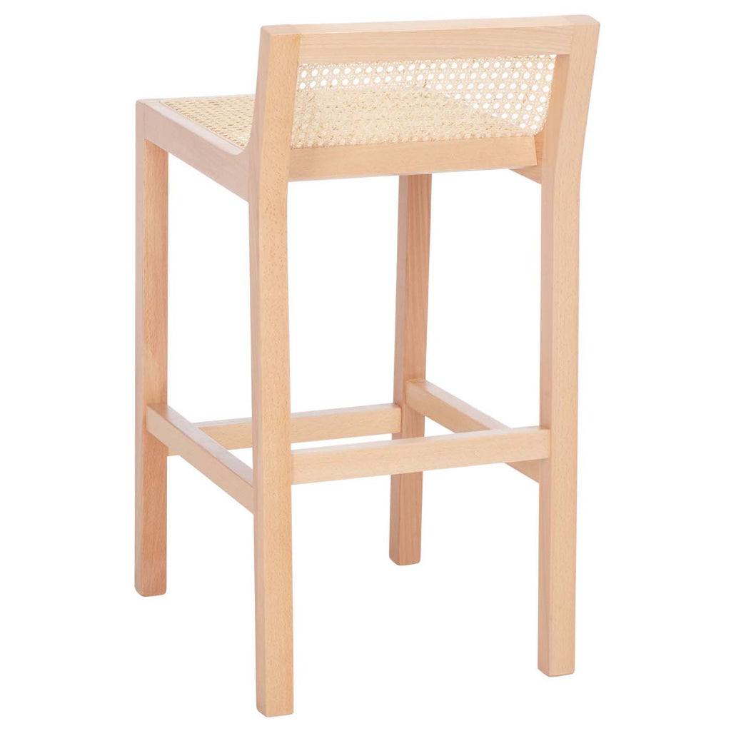 Safavieh Saito Lowback Cane Counter Stool - Natural