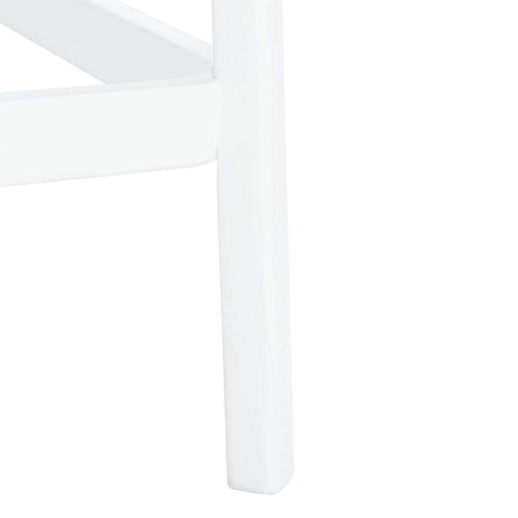 Safavieh Silus Backless Cane Counter Stool - White / Natural