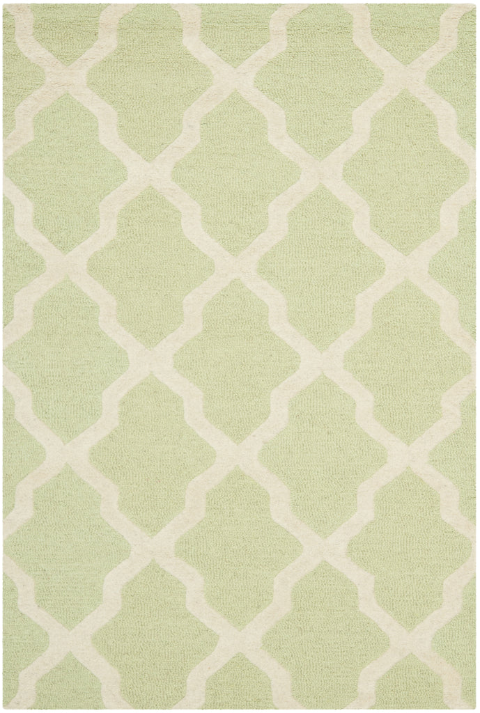 Safavieh Cambridge Rug Collection CAM121B - Light Green / Ivory