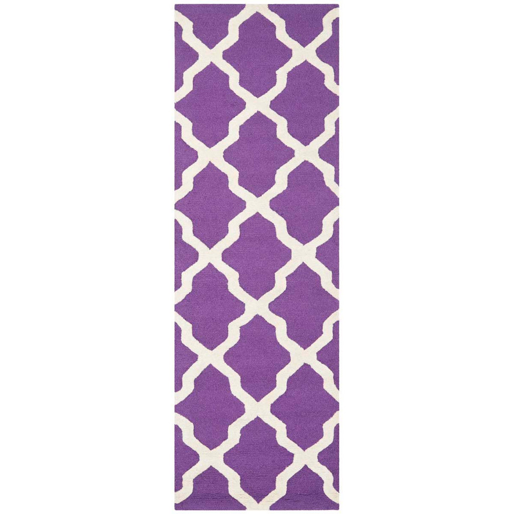 Safavieh Cambridge Rug Collection CAM121K - Purple / Ivory