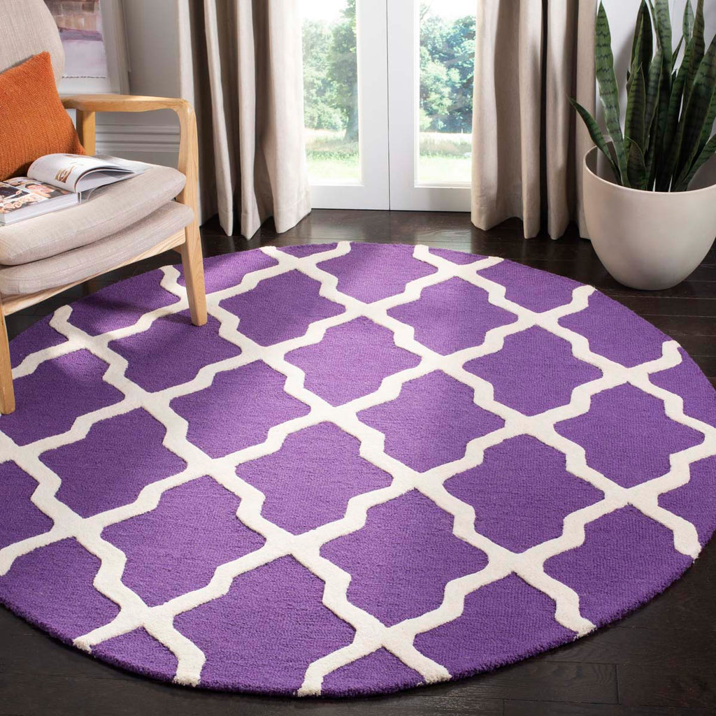 Safavieh Cambridge Rug Collection CAM121K - Purple / Ivory