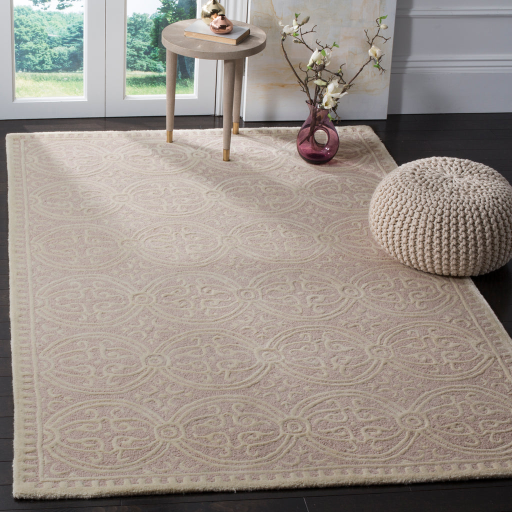 Safavieh Cambridge Rug Collection CAM123M - Light Pink / Ivory