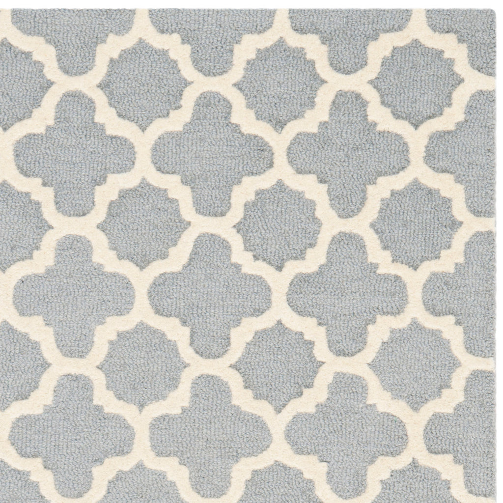 Contemporary Area Rug, CAM130D, 120 X 180 cm in Silver / Ivory