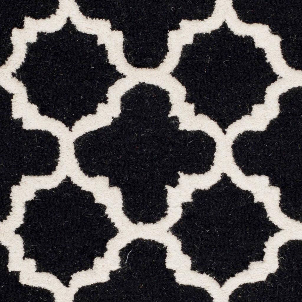 Contemporary Area Rug, CAM130E, 120 X 180 cm in Black / Ivory