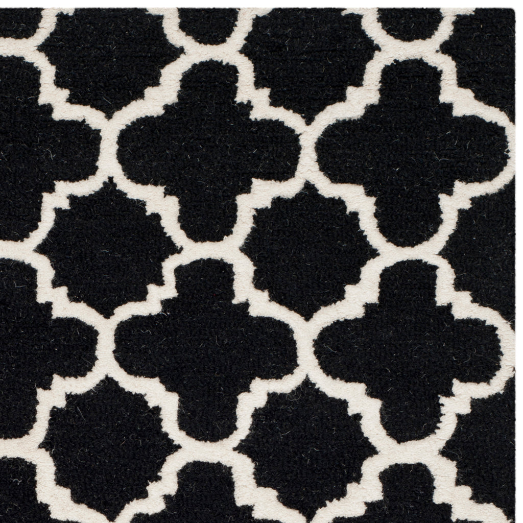 Contemporary Area Rug, CAM130E, 120 X 180 cm in Black / Ivory