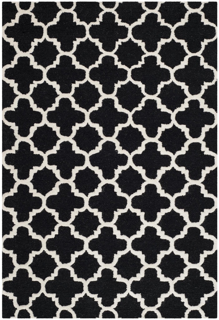 Contemporary Accent Rug, CAM130E, 60 X 91 cm in Black / Ivory