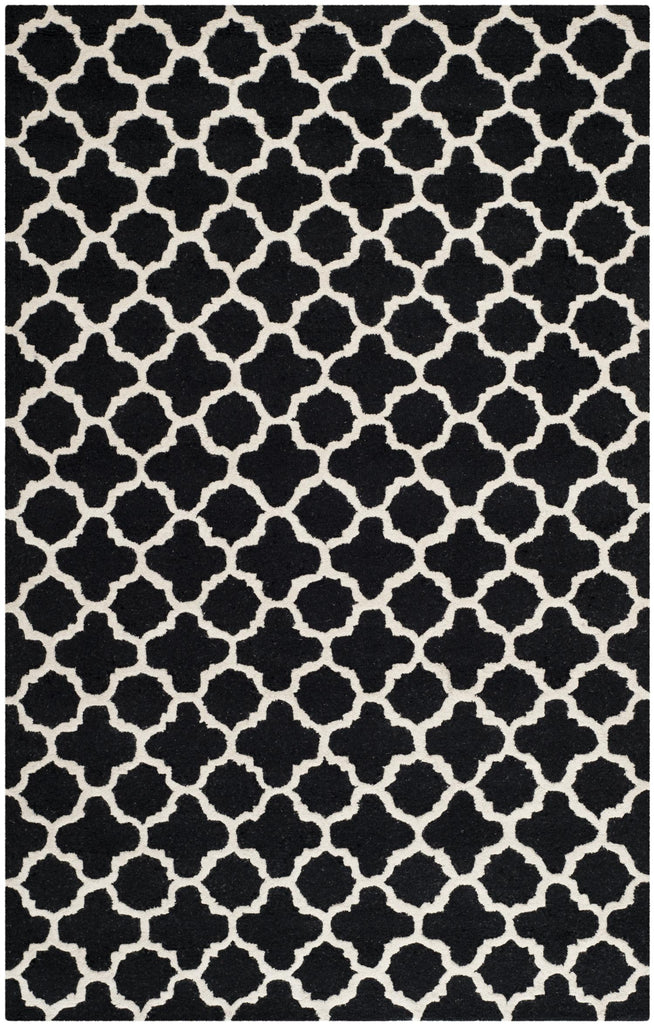 Contemporary Area Rug, CAM130E, 160 X 230 cm in Black / Ivory