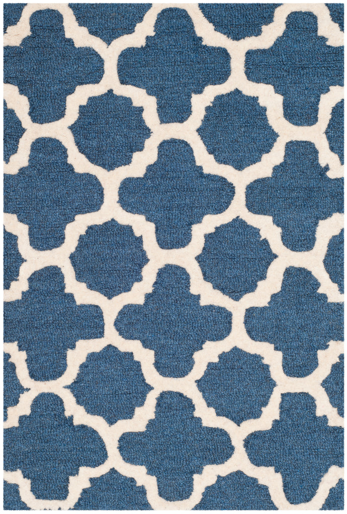 Contemporary Accent Rug, CAM130G, 60 X 91 cm in Navy / Ivory