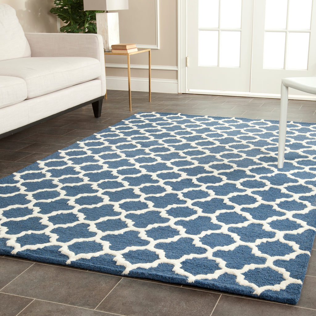 Contemporary Accent Rug, CAM130G, 60 X 91 cm in Navy / Ivory