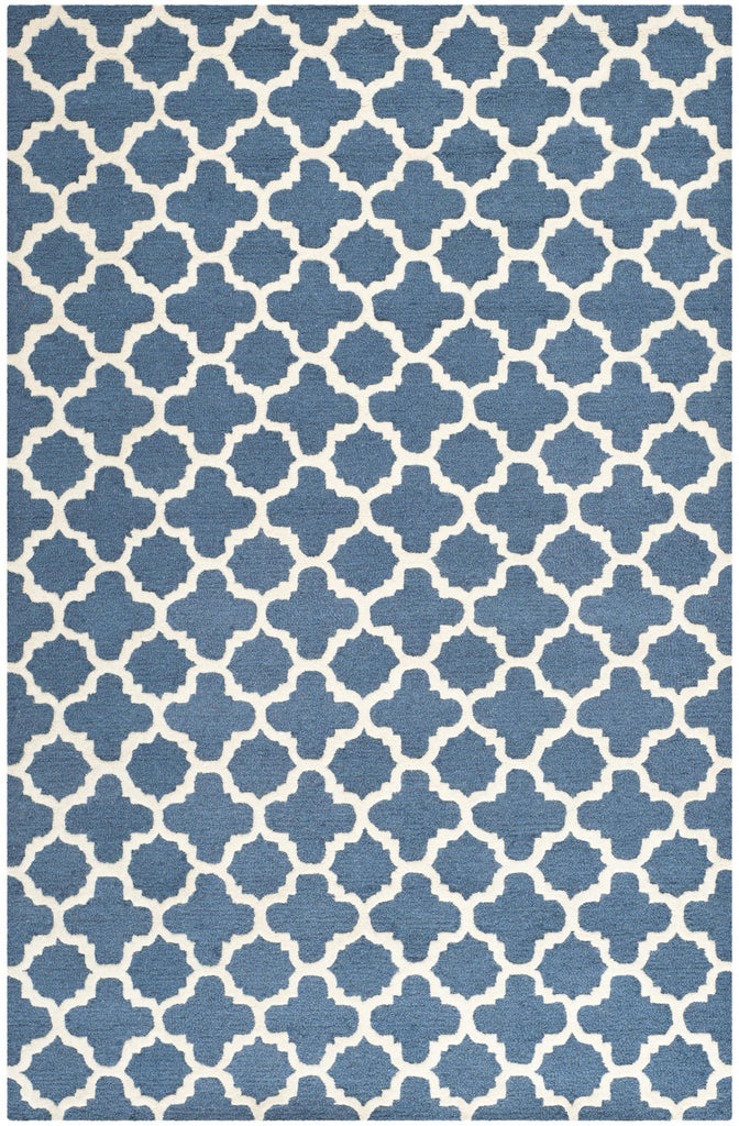 Contemporary Area Rug, CAM130G, 120 X 180 cm in Navy / Ivory