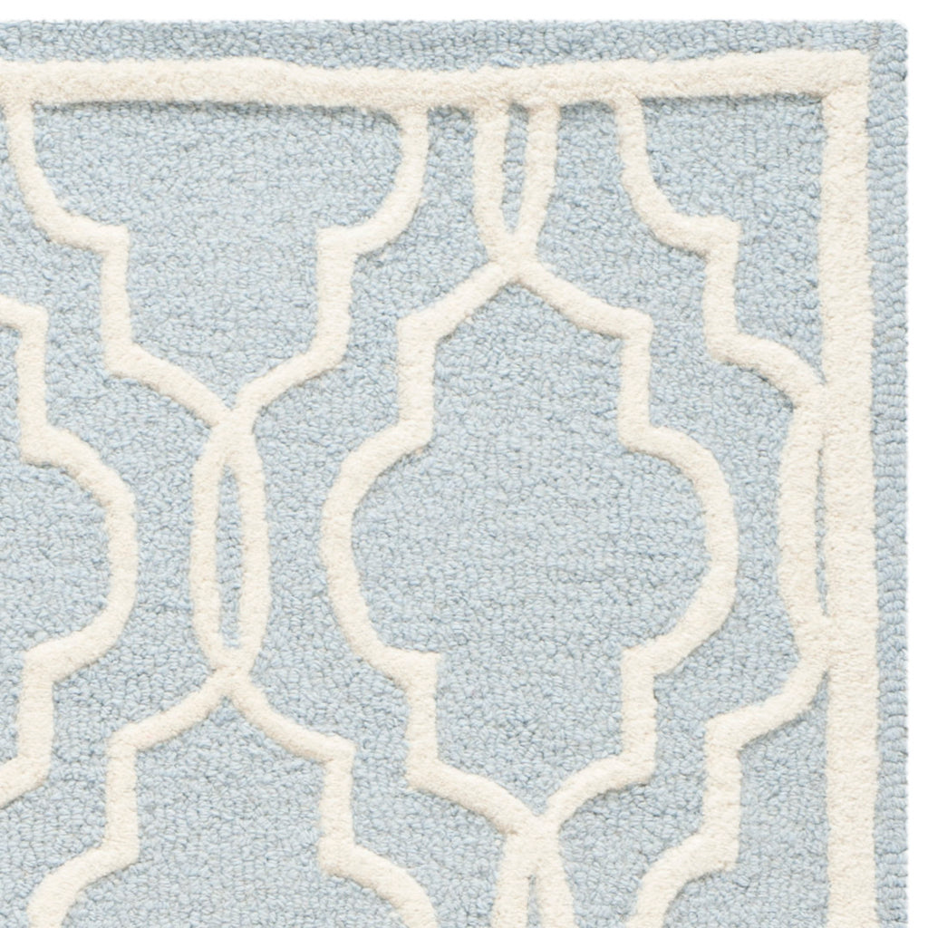 Contemporary Area Rug, CAM131A, 90 X 150 cm in Light Blue / Ivory