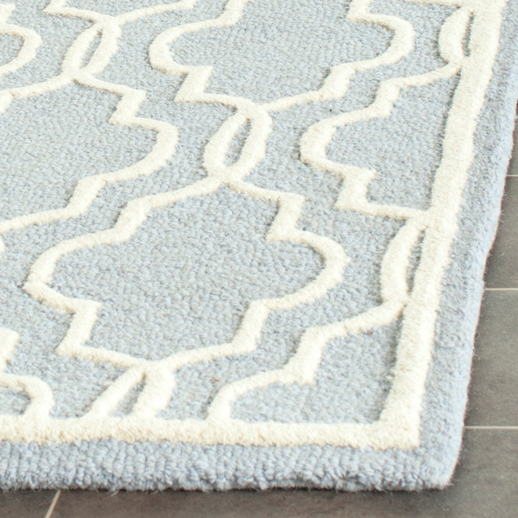 Contemporary Area Rug, CAM131A, 90 X 150 cm in Light Blue / Ivory