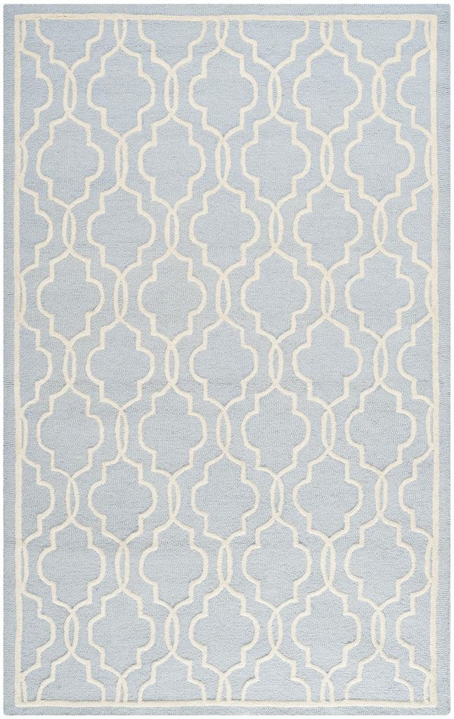 Contemporary Area Rug, CAM131A, 160 X 230 cm in Light Blue / Ivory