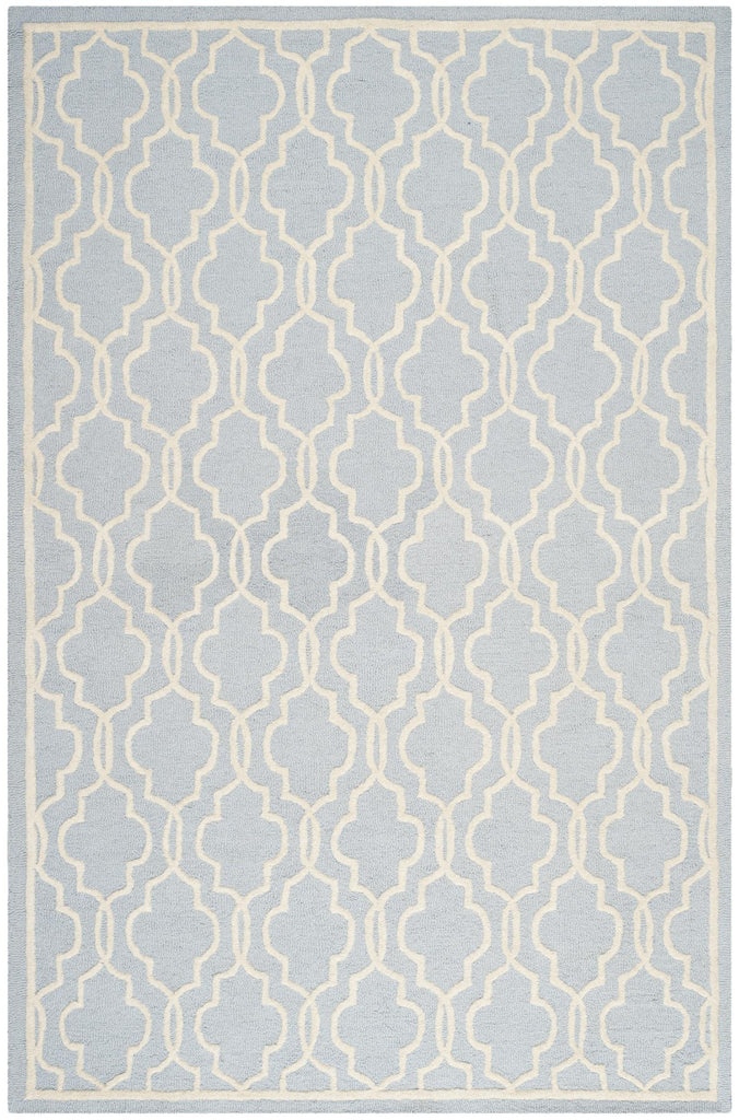 Contemporary Area Rug, CAM131A, 200 X 300 cm in Light Blue / Ivory