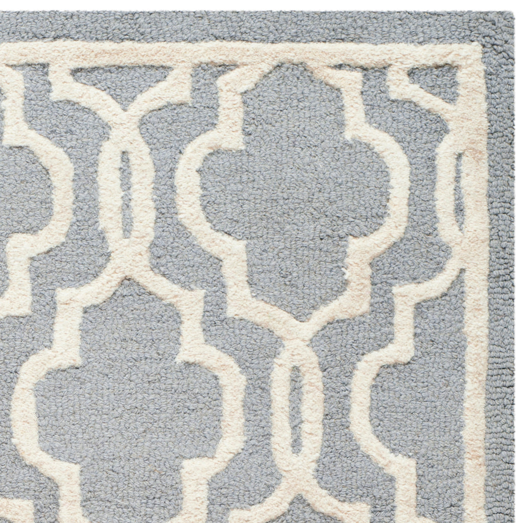 Contemporary Area Rug, CAM131D, 160 X 230 cm in Silver / Ivory