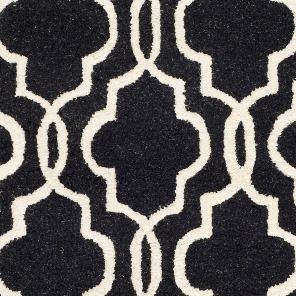 Contemporary Area Rug, CAM131E, 120 X 180 cm in Black / Ivory