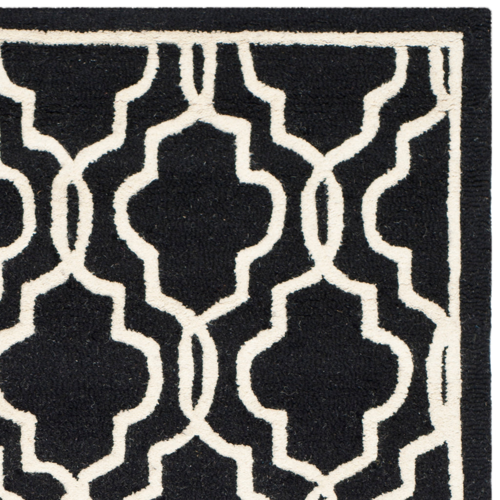 Contemporary Area Rug, CAM131E, 120 X 180 cm in Black / Ivory