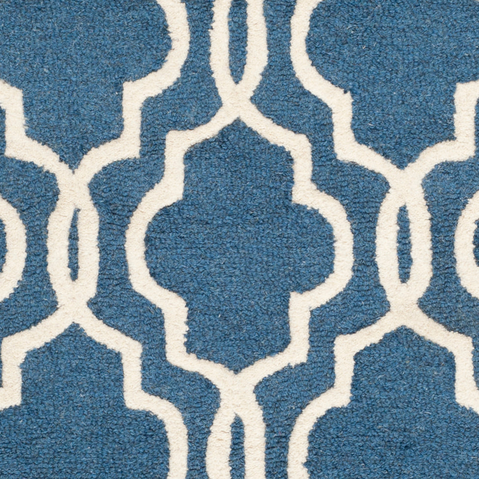 Contemporary Area Rug, CAM131G, 200 X 300 cm in Navy / Ivory