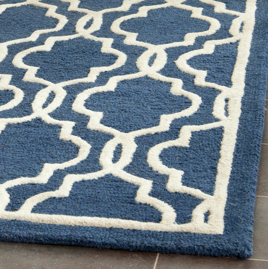 Contemporary Area Rug, CAM131G, 160 X 230 cm in Navy / Ivory