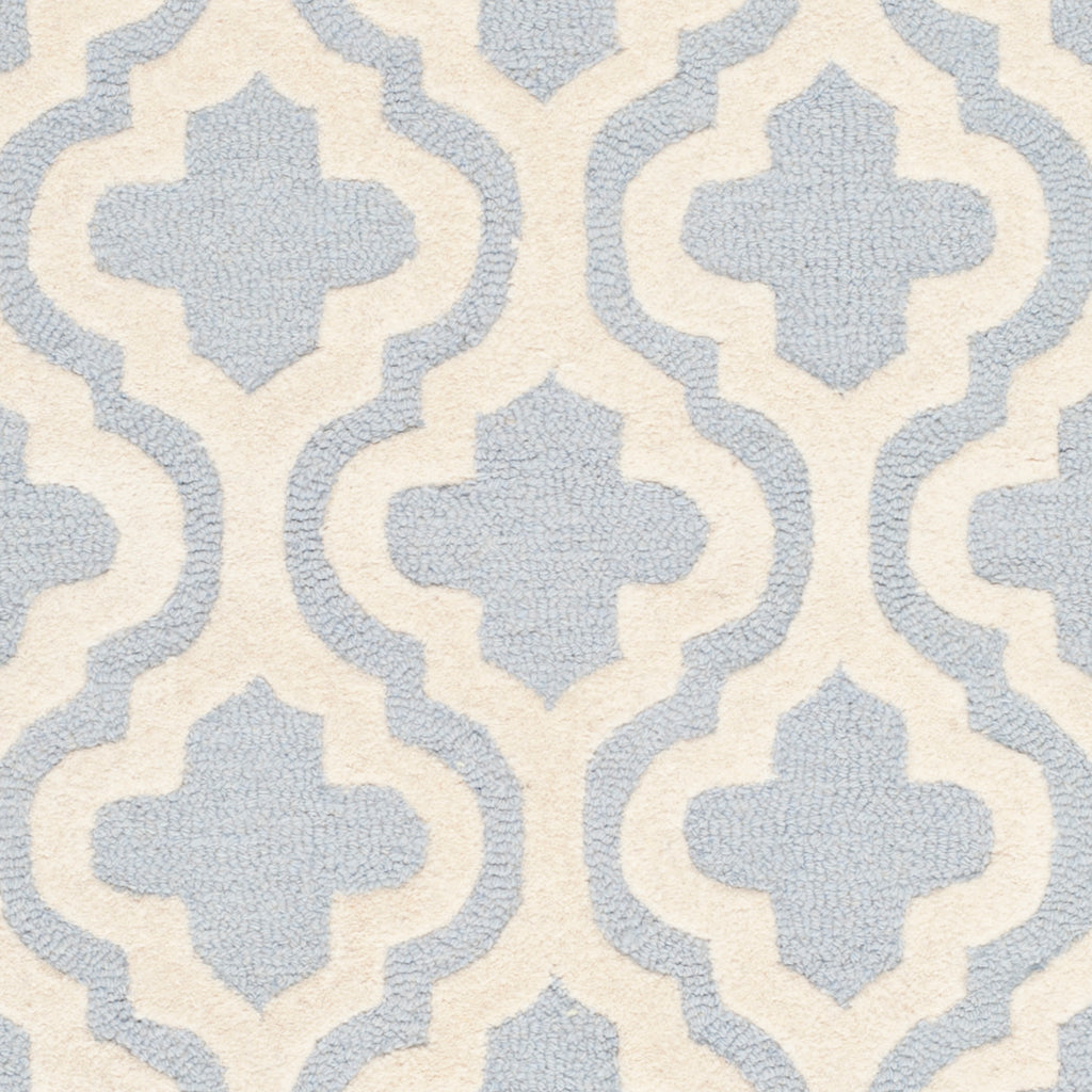 Contemporary Area Rug, CAM132A, 120 X 180 cm in Light Blue / Ivory