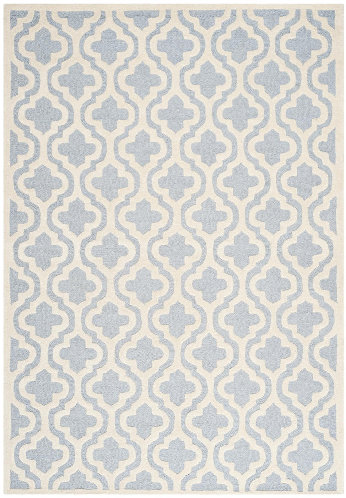 Contemporary Area Rug, CAM132A, 200 X 300 cm in Light Blue / Ivory