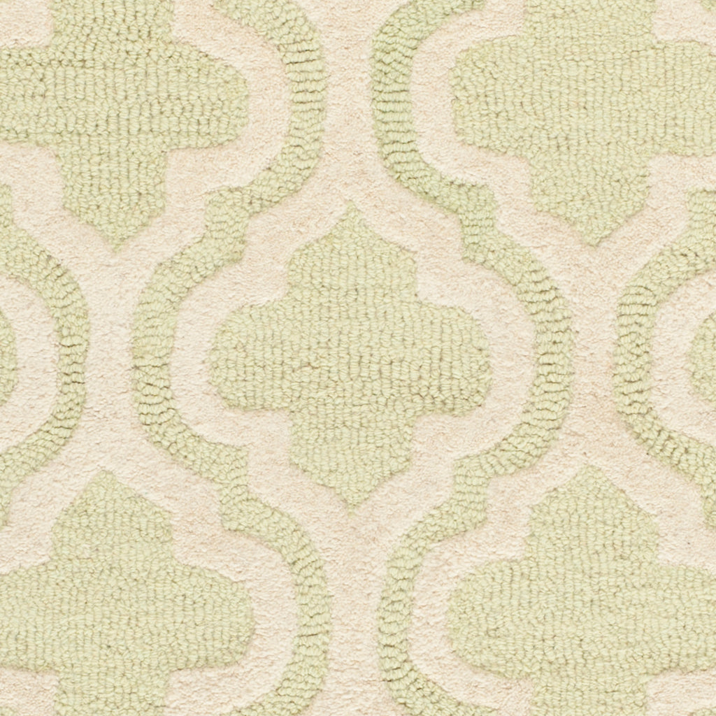 Contemporary Runner Rug, CAM132B, 62 X 240 cm in Light Green / Ivory