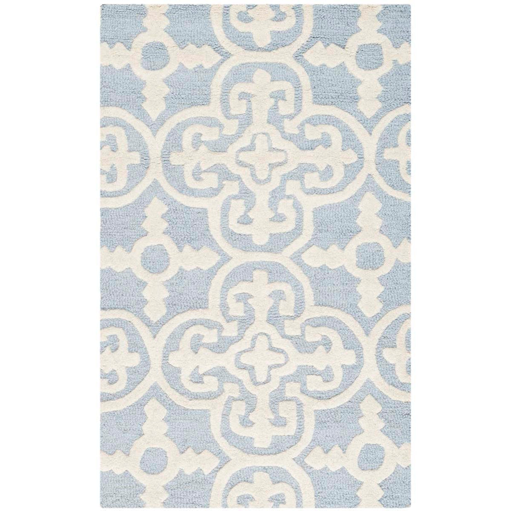 Safavieh Cambridge Rug Collection CAM133A - Light Blue / Ivory