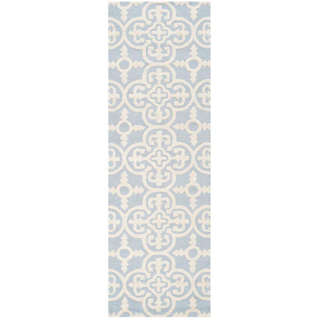 Safavieh Cambridge Rug Collection CAM133A - Light Blue / Ivory