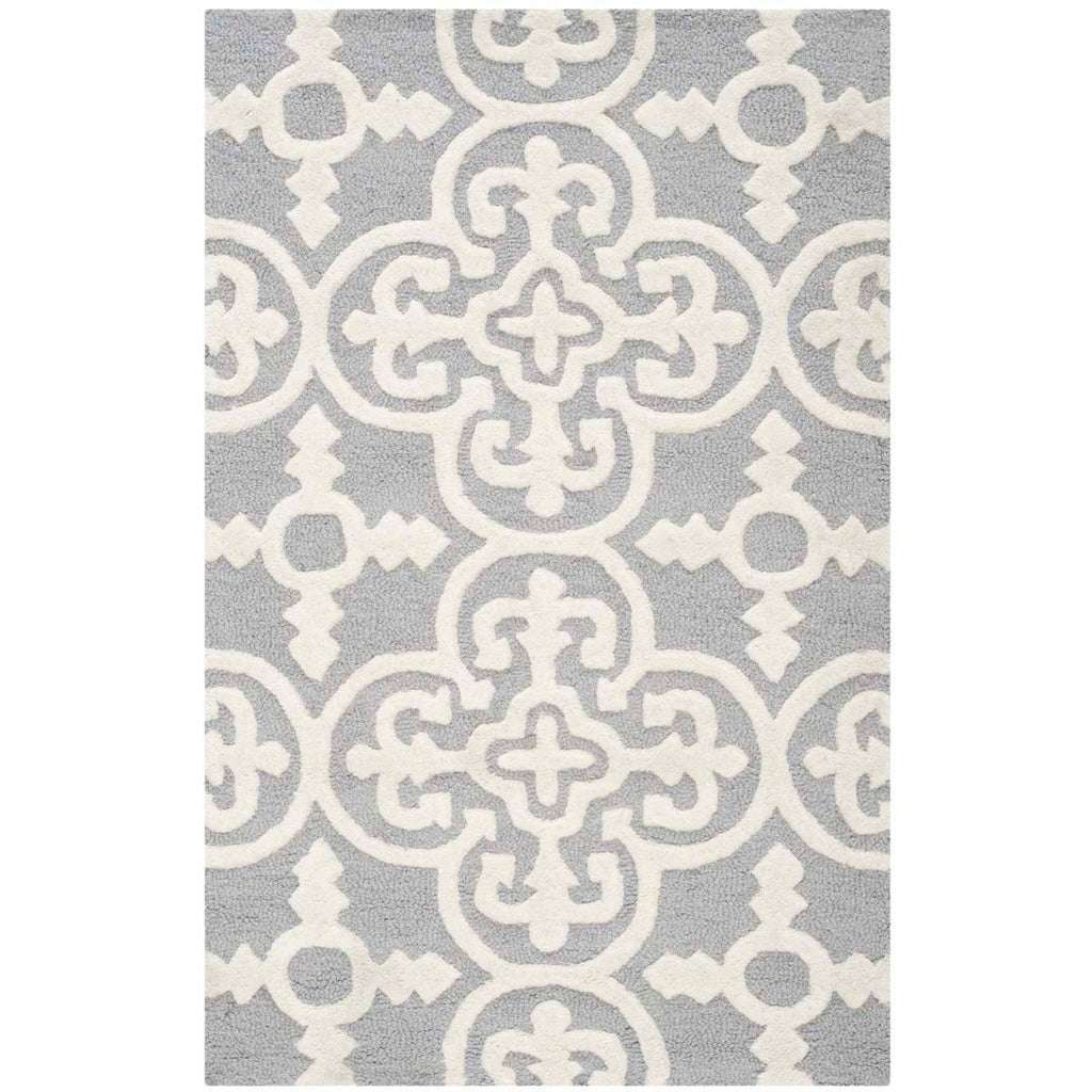 Safavieh Cambridge Rug Collection CAM133D - Silver / Ivory