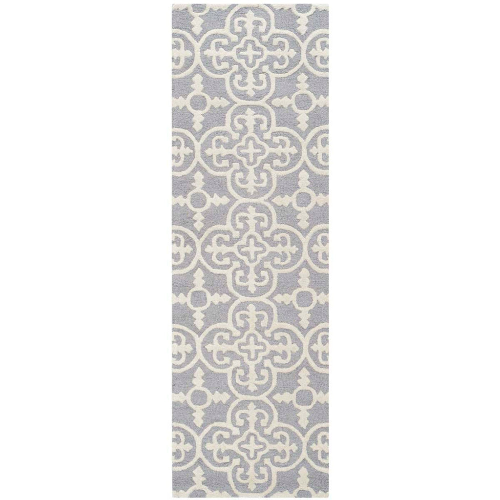 Safavieh Cambridge Rug Collection CAM133D - Silver / Ivory