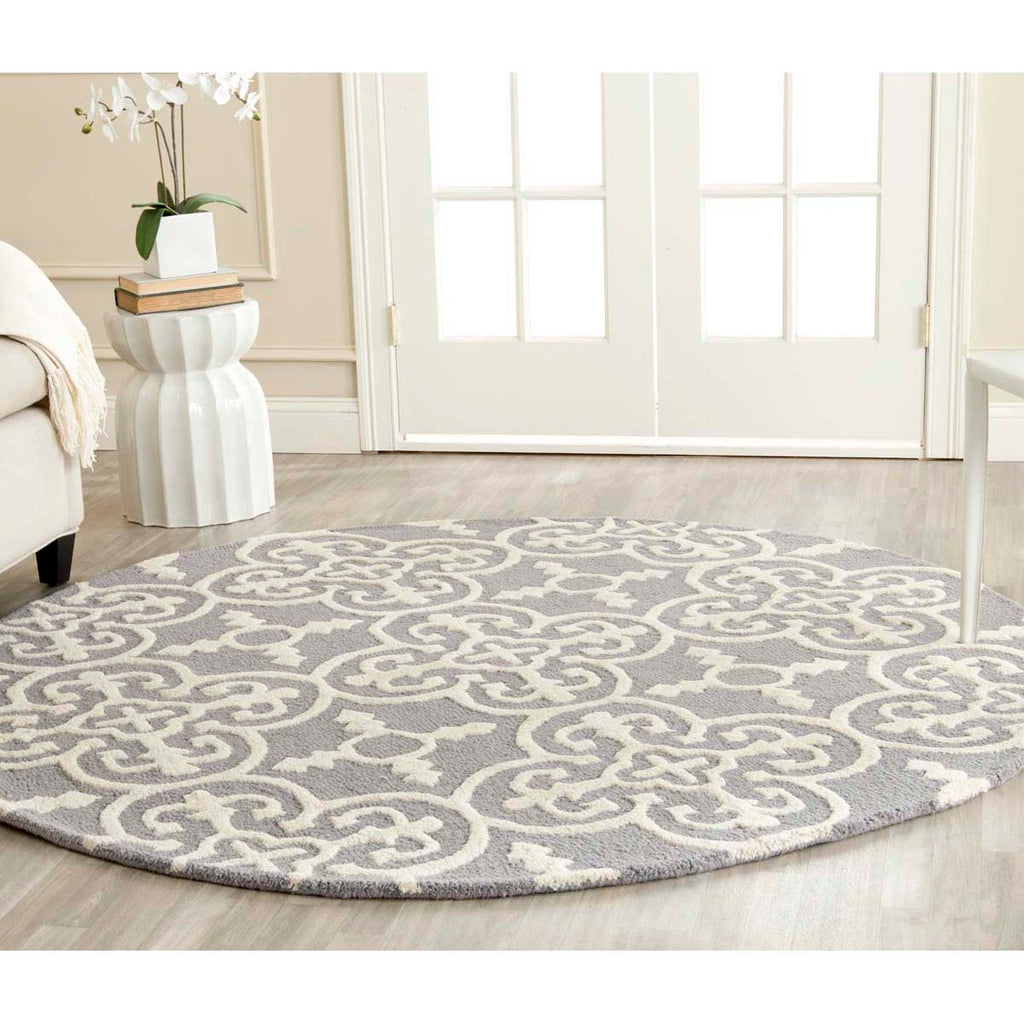 Safavieh Cambridge Rug Collection CAM133D - Silver / Ivory