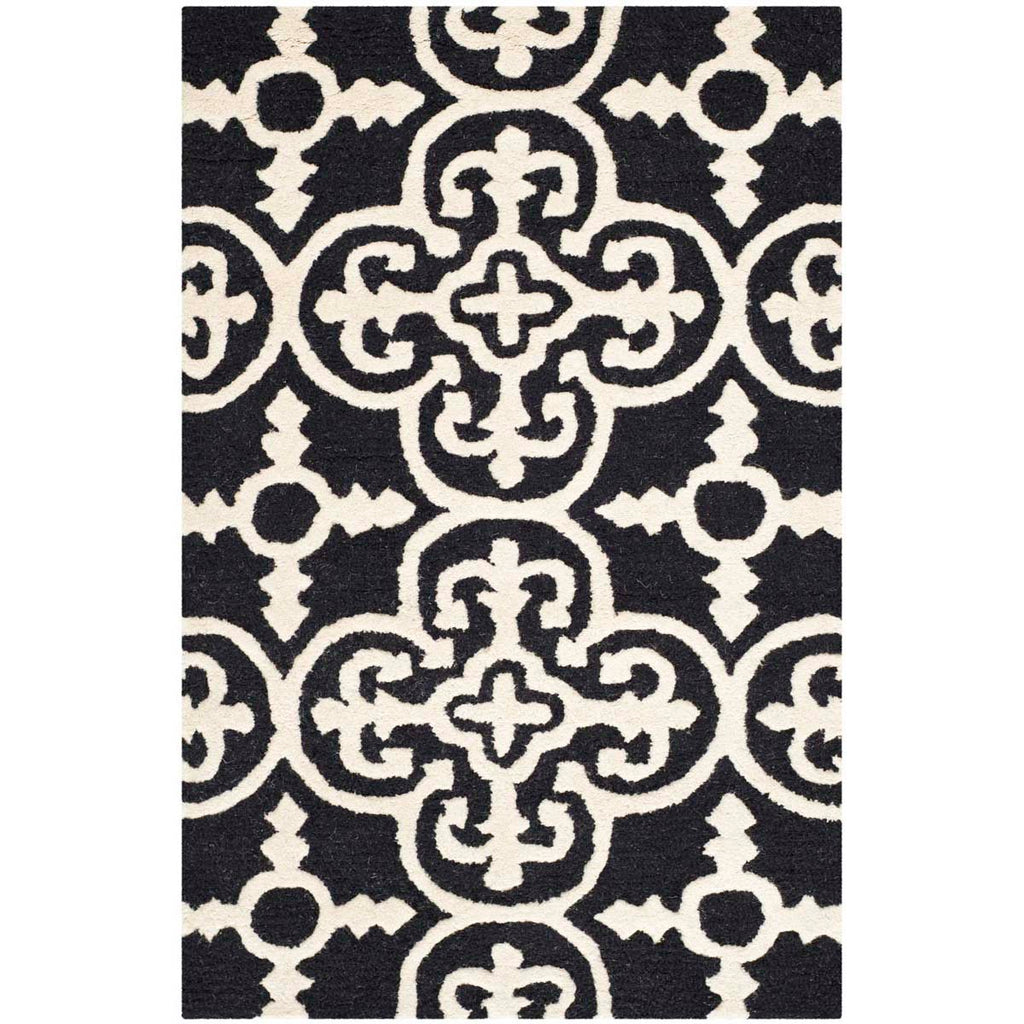 Safavieh Cambridge Rug Collection CAM133E - Black / Ivory