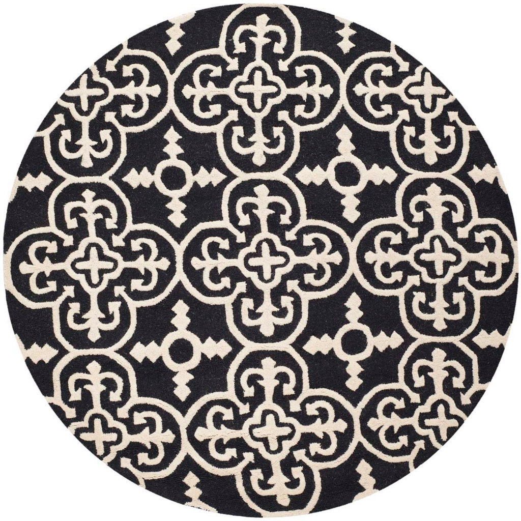 Safavieh Cambridge Rug Collection CAM133E - Black / Ivory