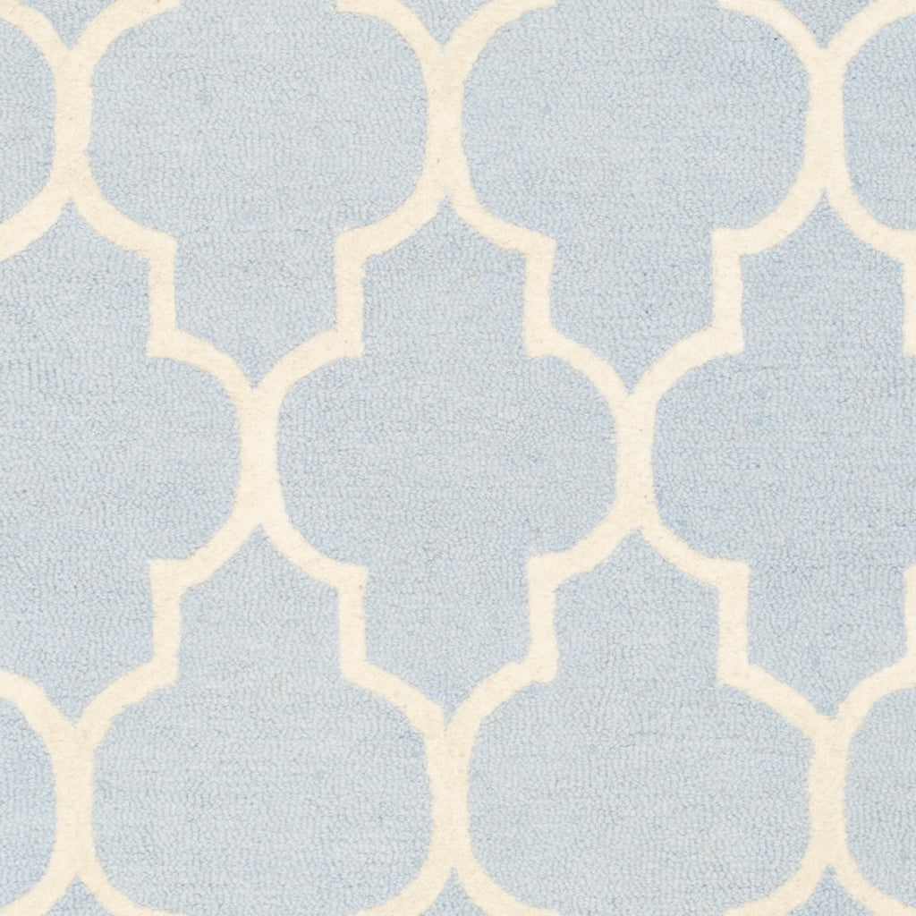 Contemporary Area Rug, CAM134A, 90 X 150 cm in Light Blue / Ivory