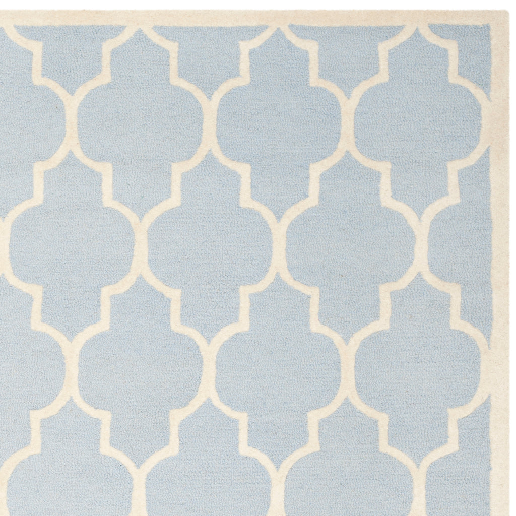 Contemporary Area Rug, CAM134A, 90 X 150 cm in Light Blue / Ivory