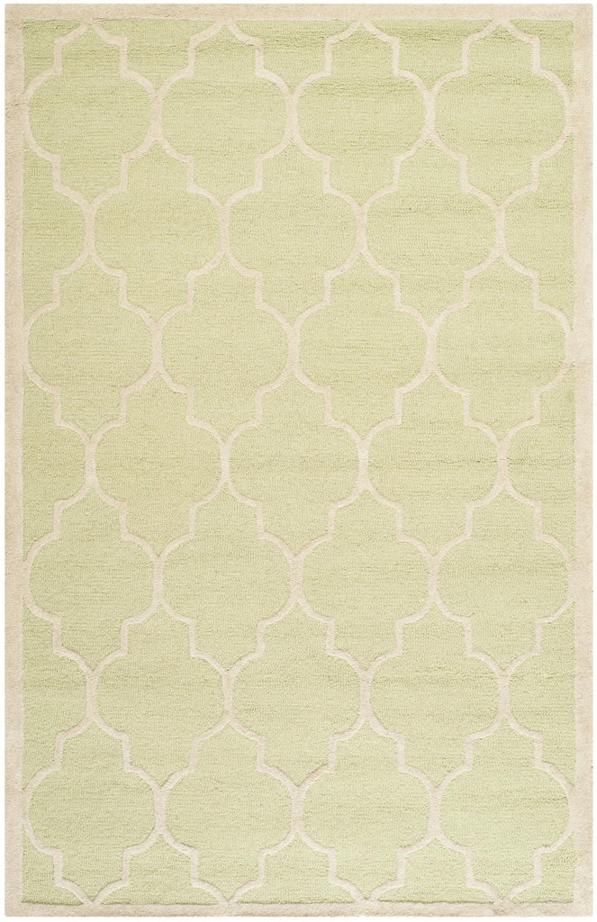 Contemporary Area Rug, CAM134B, 120 X 180 cm in Light Green / Ivory