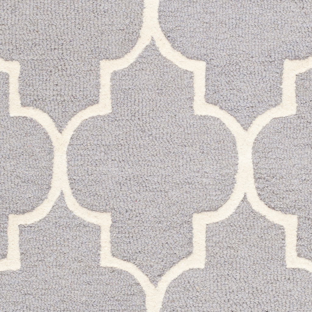 Contemporary Area Rug, CAM134D, 160 X 230 cm in Silver / Ivory