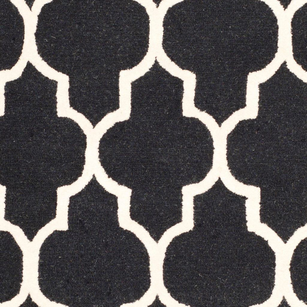 Contemporary Area Rug, CAM134E, 120 X 180 cm in Black / Ivory