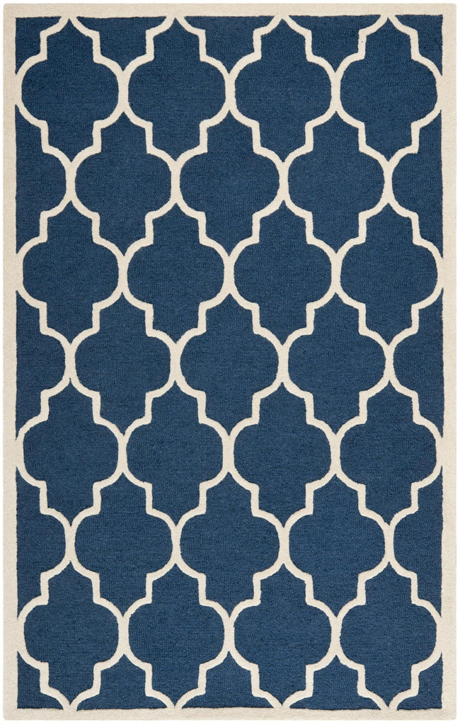 Contemporary Area Rug, CAM134G, 160 X 230 cm in Navy / Ivory