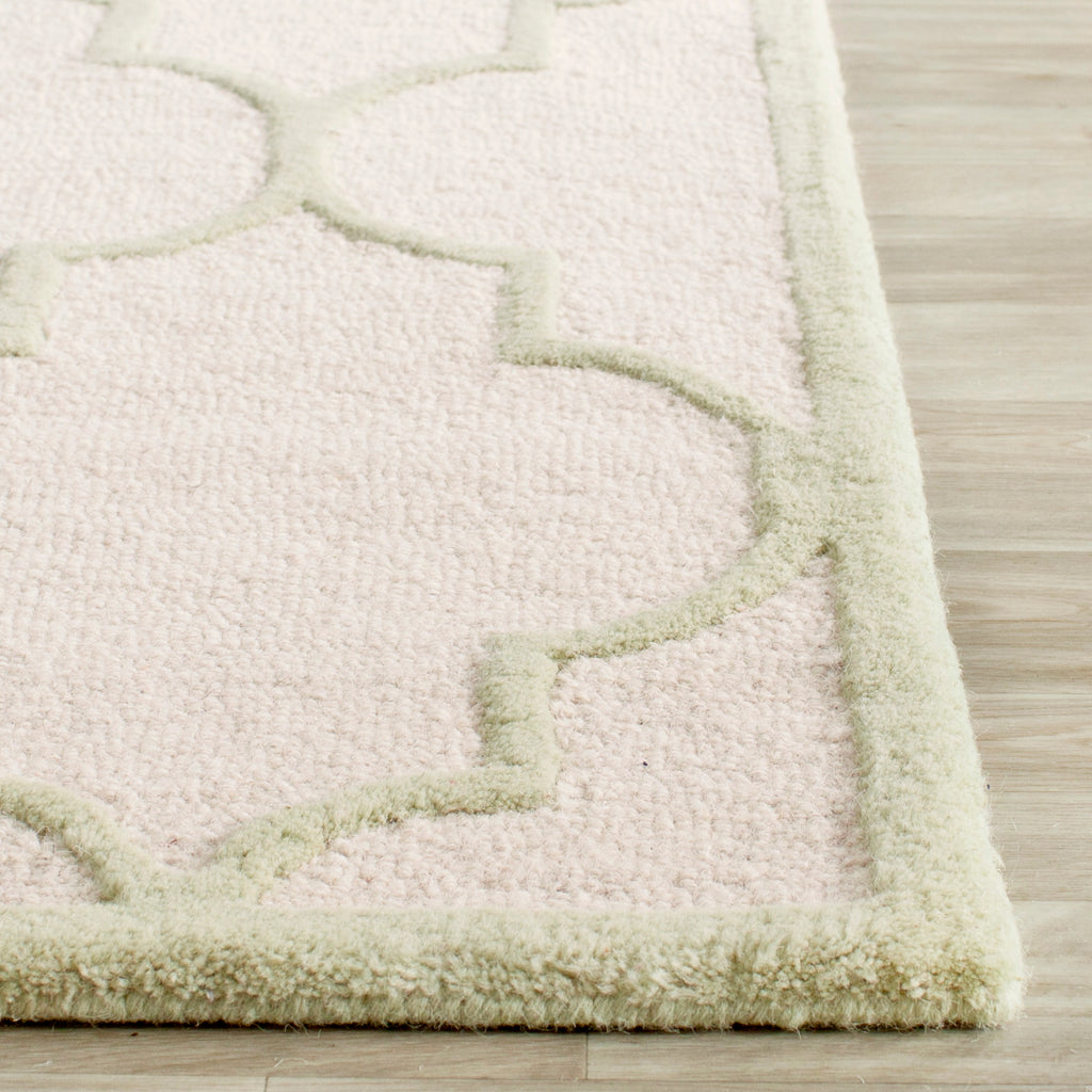 Contemporary Runner Rug, CAM134N, 62 X 240 cm in Ivory / Light Green