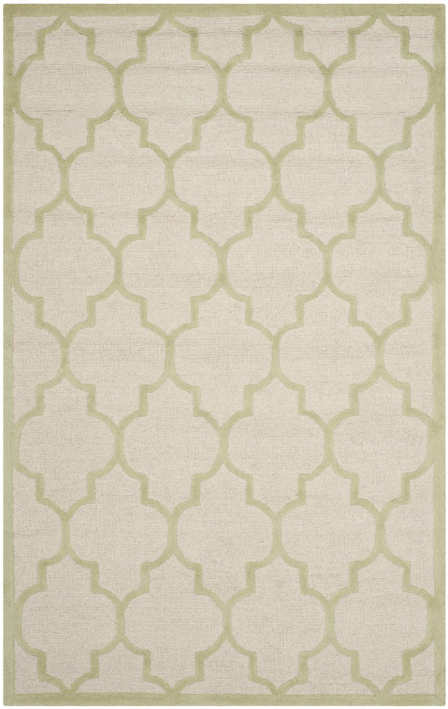 Contemporary Area Rug, CAM134N, 120 X 180 cm in Ivory / Light Green