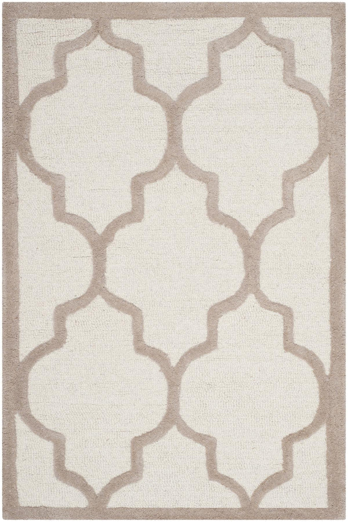 Contemporary Area Rug, CAM134P, 90 X 150 cm in Ivory / Beige