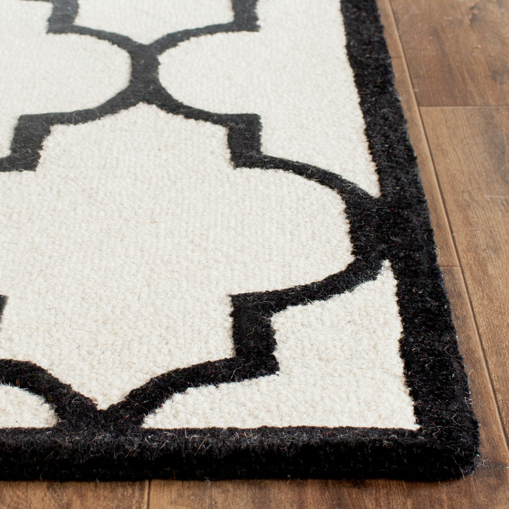 Contemporary Runner Rug, CAM134W, 62 X 240 cm in Ivory / Black