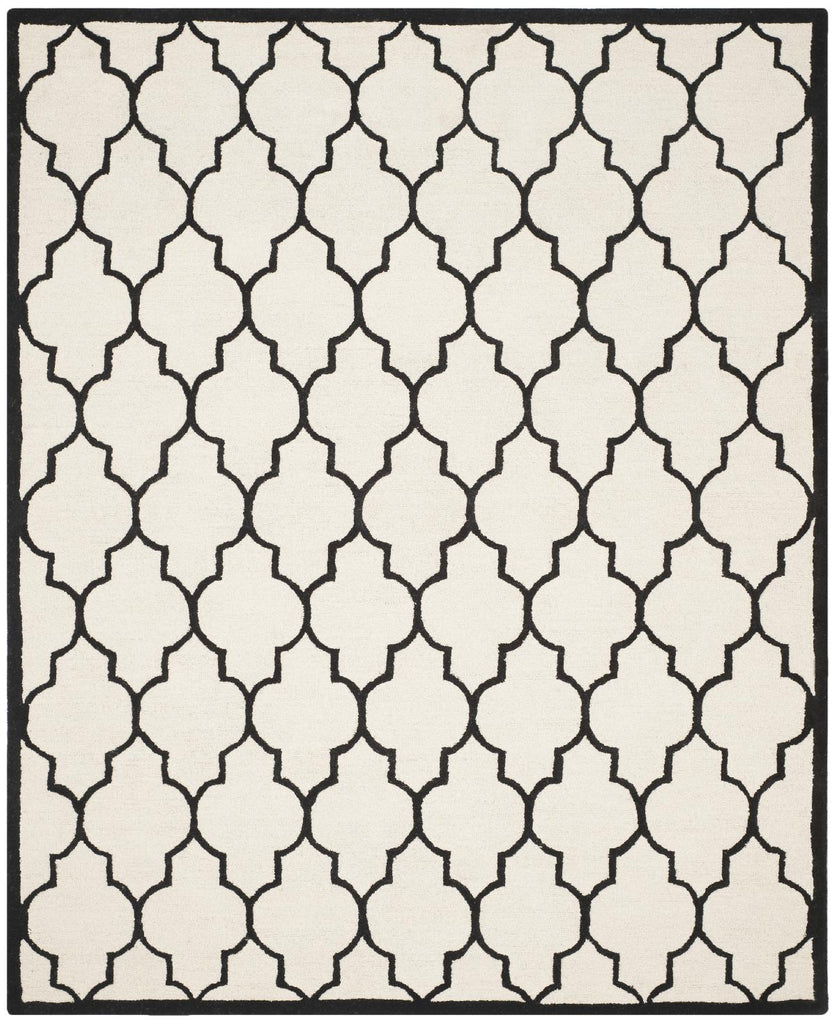 Contemporary Area Rug, CAM134W, 243 X 304 cm in Ivory / Black