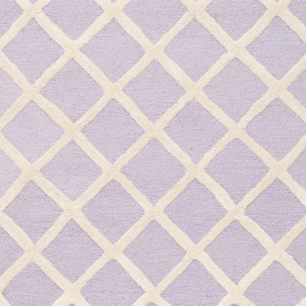 Contemporary Area Rug, CAM135C, 120 X 180 cm in Lavender / Ivory