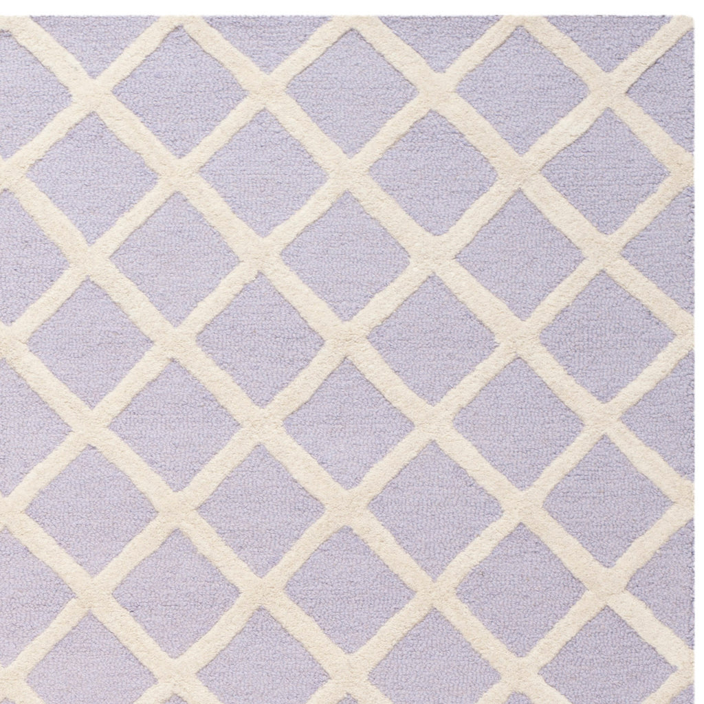 Contemporary Area Rug, CAM135C, 120 X 180 cm in Lavender / Ivory