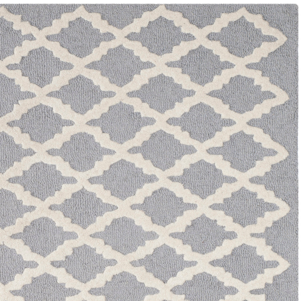 Contemporary Area Rug, CAM138D, 200 X 300 cm in Silver / Ivory