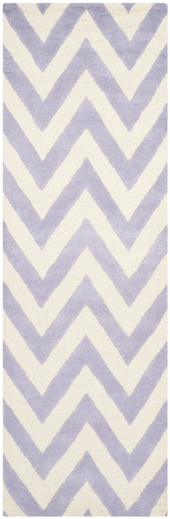 Contemporary Runner Rug, CAM139C, 62 X 240 cm in Lavender / Ivory