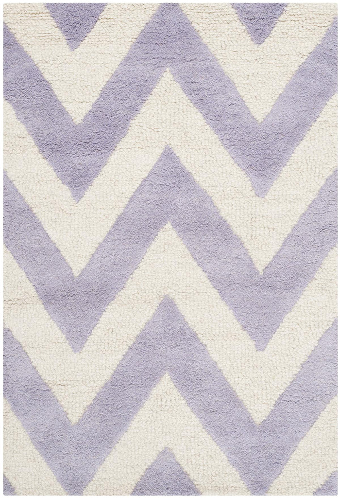 Contemporary Area Rug, CAM139C, 90 X 150 cm in Lavender / Ivory