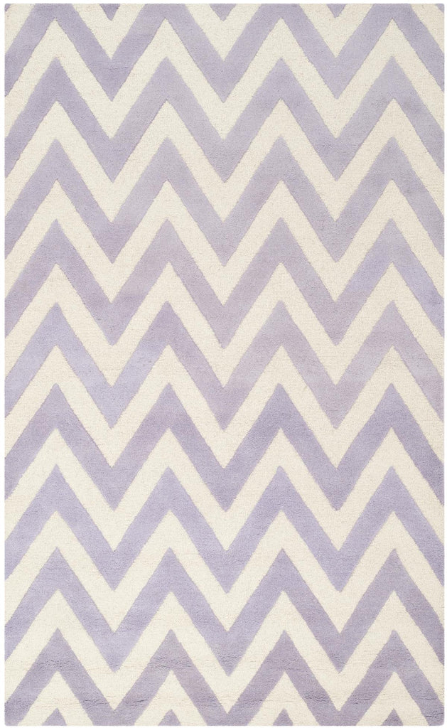 Contemporary Area Rug, CAM139C, 120 X 180 cm in Lavender / Ivory